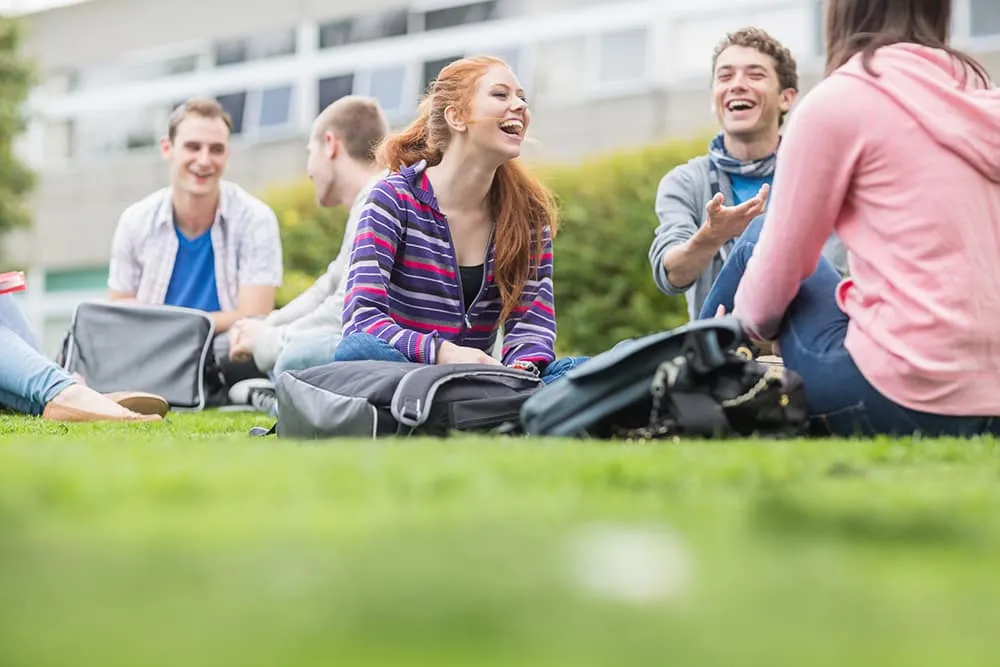A learner being supported in a college setting