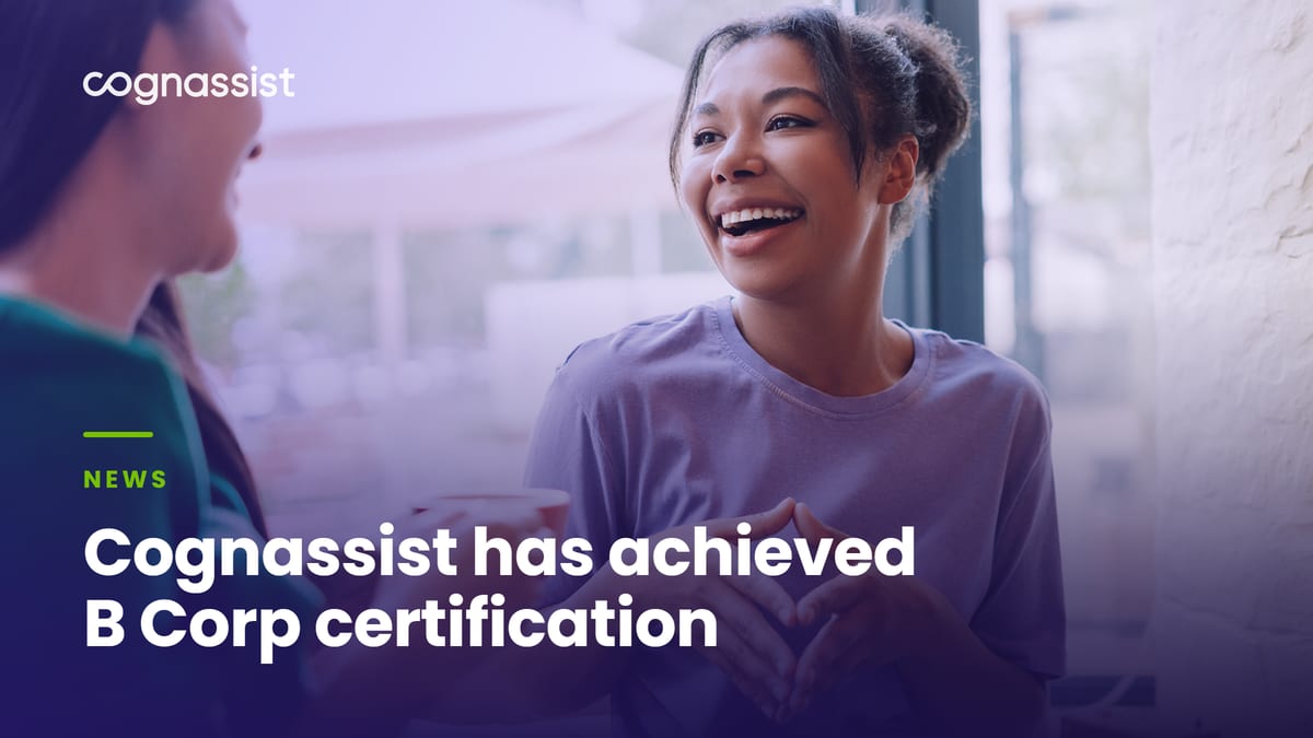 Cognassist has achieved B Corp certification