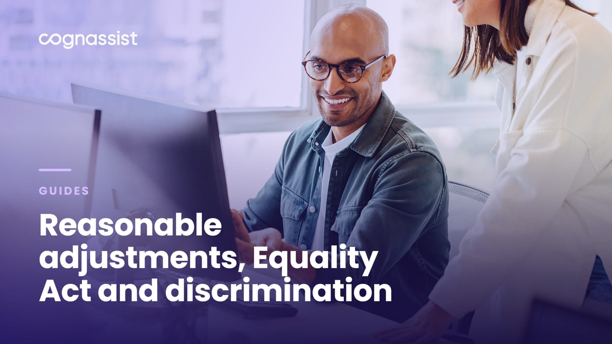Reasonable adjustments, Equality Act and discrimination